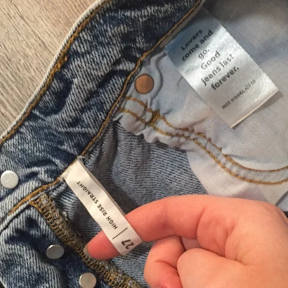 ⭕️3for$15⭕️ Pacsun high rise straight jeans - Picture 12 of 16